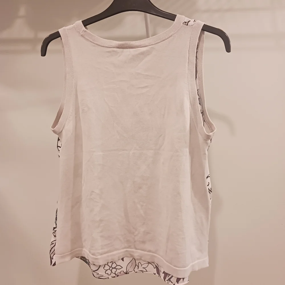 LOFT summer sleeveless floral top - Picture 5 of 13